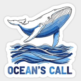 Ocean's Call Marker Rendering Whale Sticker